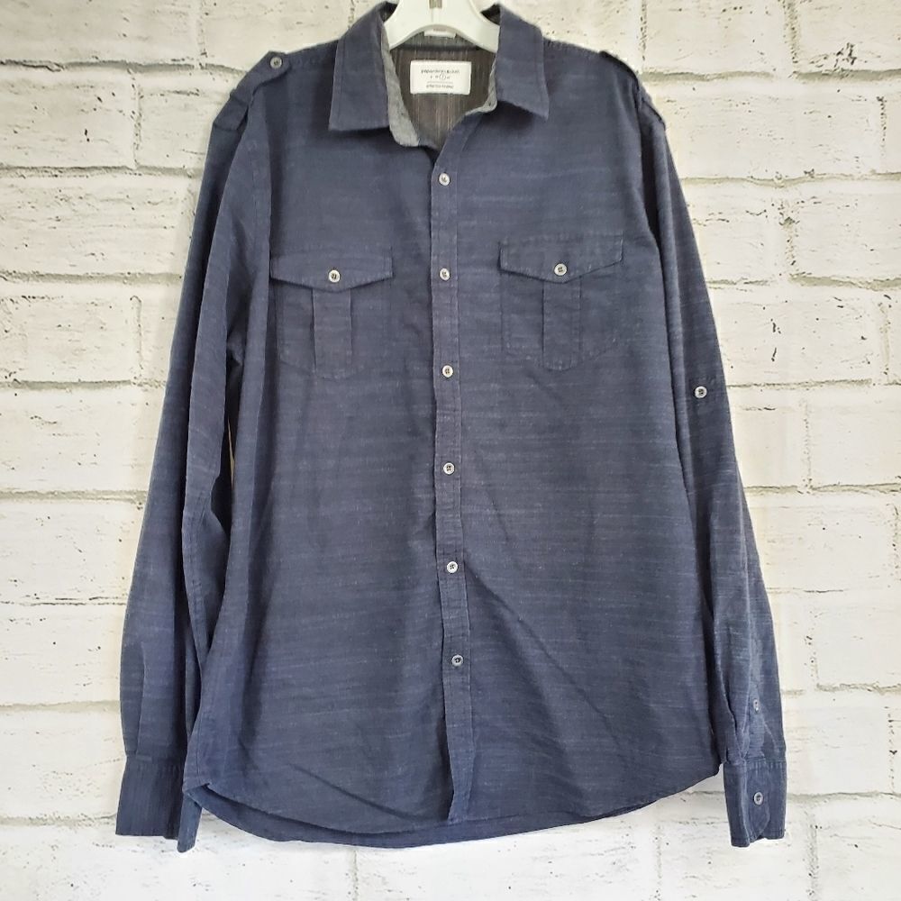 Paper denim & cloth button up mens shirt